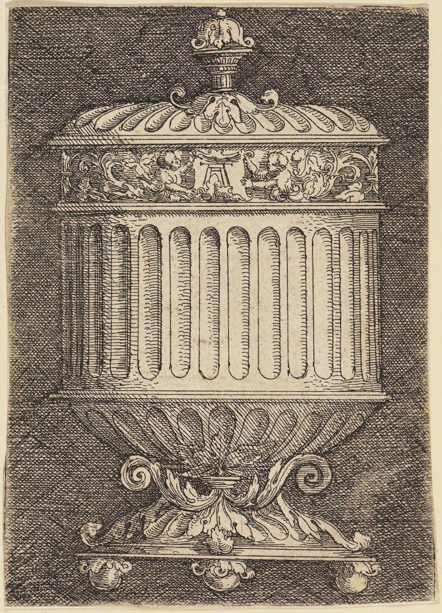 Pokal auf drei Kugelfüssen stehend 1530
