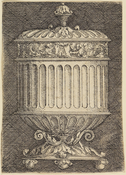 Pokal auf drei Kugelfüssen stehend 1530