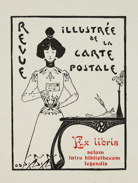 Revue IllustréE De La Carte Postale Ex Libris Solum Intra Bibliothecam Legendis