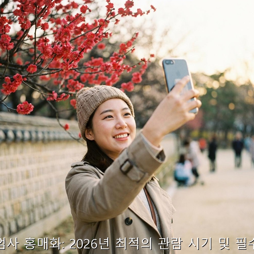 인생샷 보장! 숨겨진 홍매화 포토존 TOP 3 공개