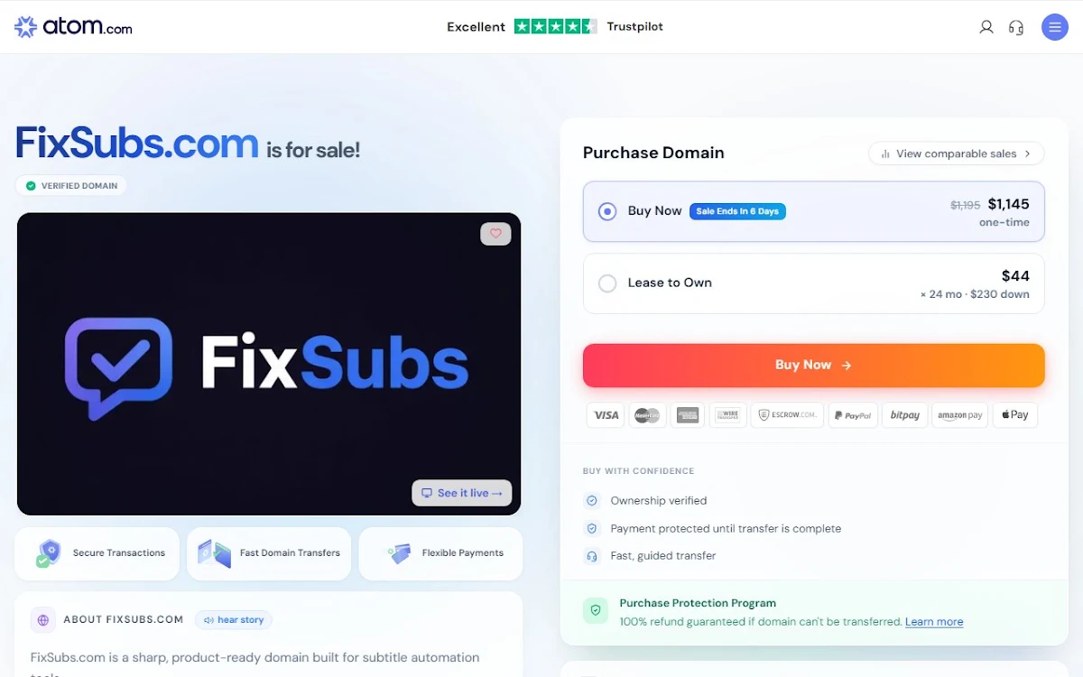 Captura de Fix Subs: AI-Powered YouTube Subtitle