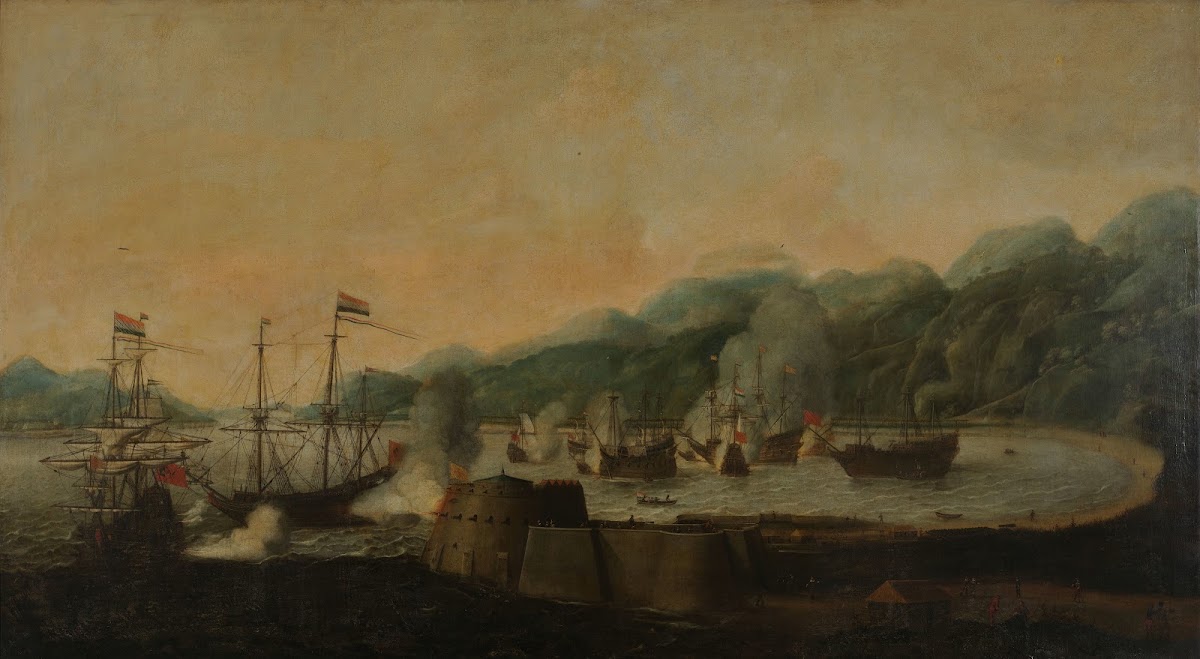 A Dutch Squadron under the Command of Cornelis Simonsz van der Veer Carrying Out