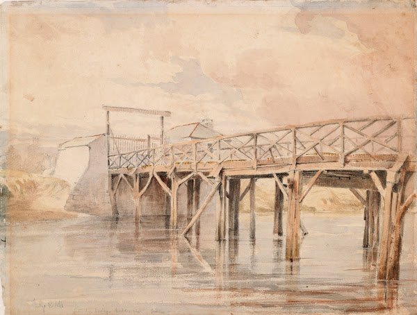 Old London Bridge on the River Dodder Dublin 1841