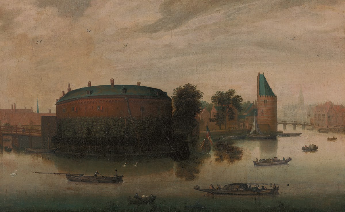 Gezicht op de Binnen Amstel met het Rondeel 1615 1640