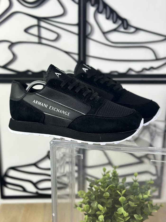 Armani Exchange Negro Suela Blanca