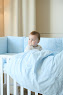 Bedding set for a baby crib 6 el Twins Beau blue