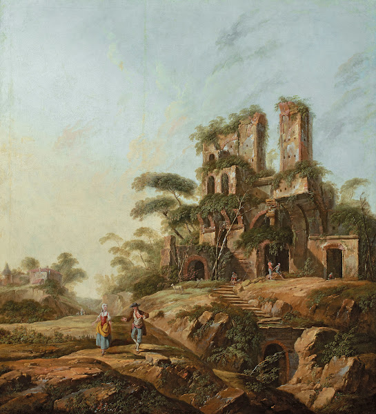 Landscape with the ruins of Aqua Julia in Rome 1765 1767