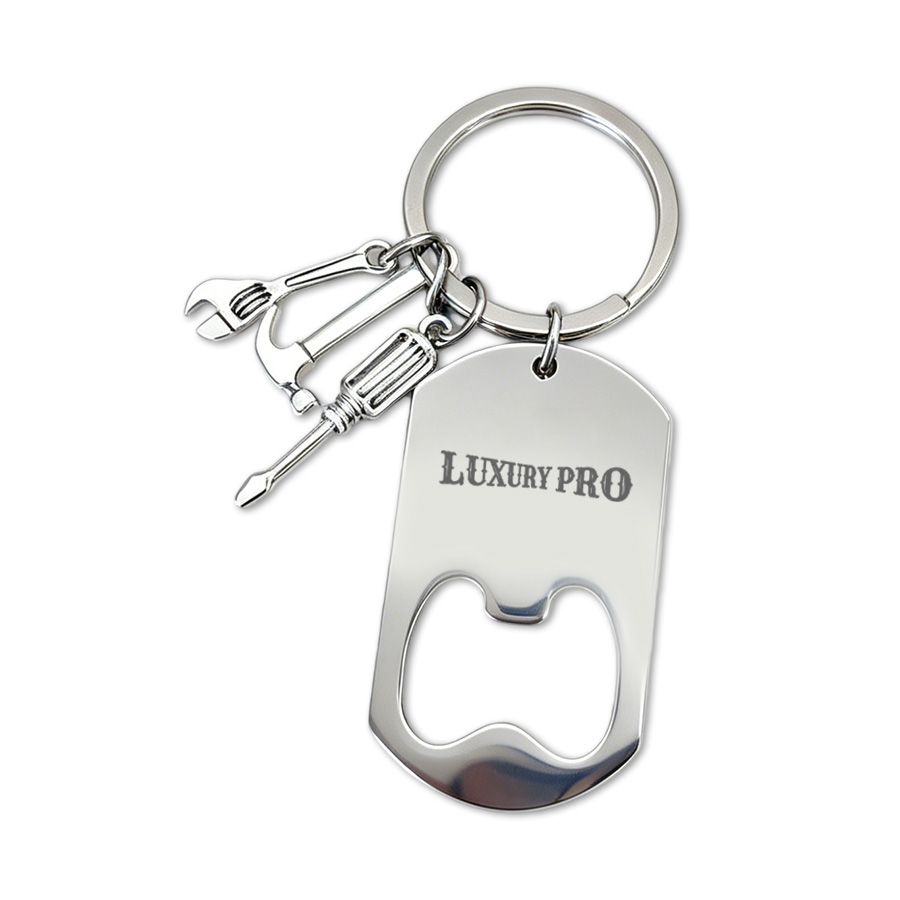Bottle opener keychain - laser
