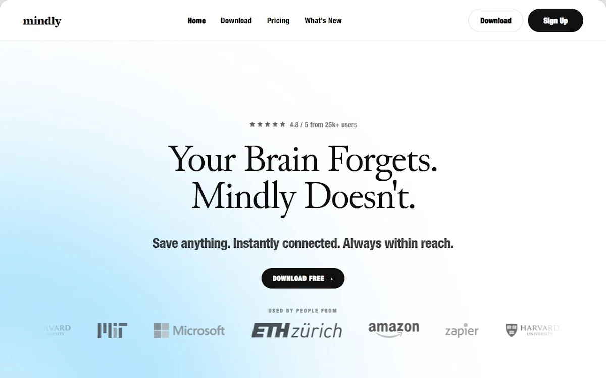 Captura de Mindly