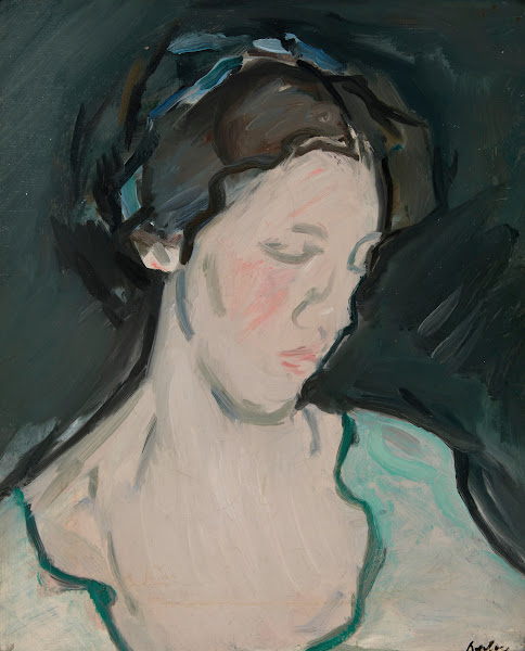A portrait of a young woman thought to be Peggy MacRae