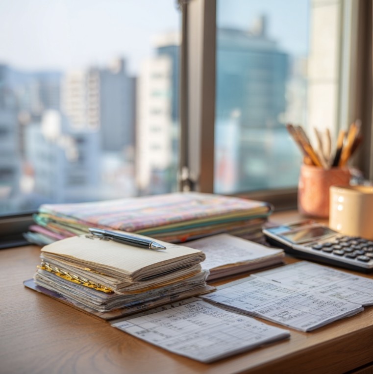 다양한 소득 유형을 정리하는 세무 관련 이미지
