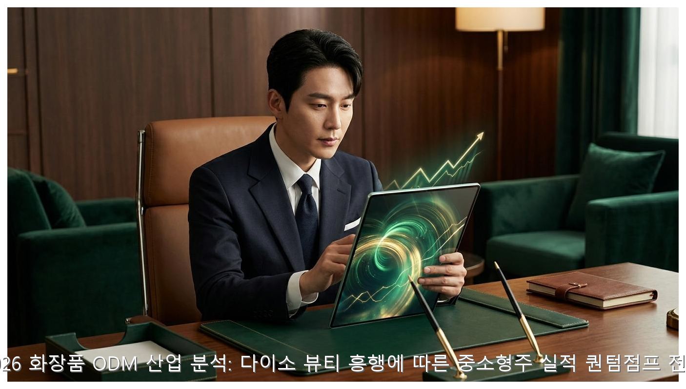 2026 화장품 ODM 산업 분석: 다이소 뷰티 흥행에 따른 중소형주 실적 퀀텀점프 전망 핵심 안내 및 분석 인포그래픽 (5)