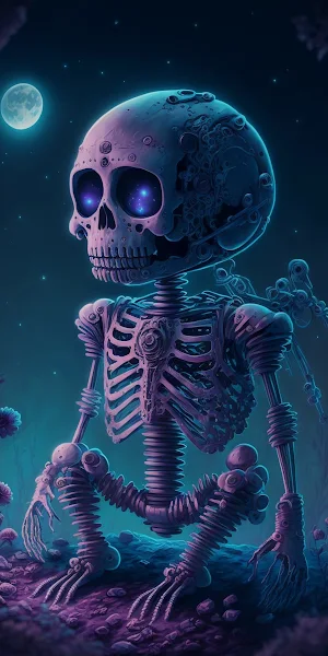 Skeleton, Light, Human, Jaw, Bone Full HD iPhone Wallpaper Background