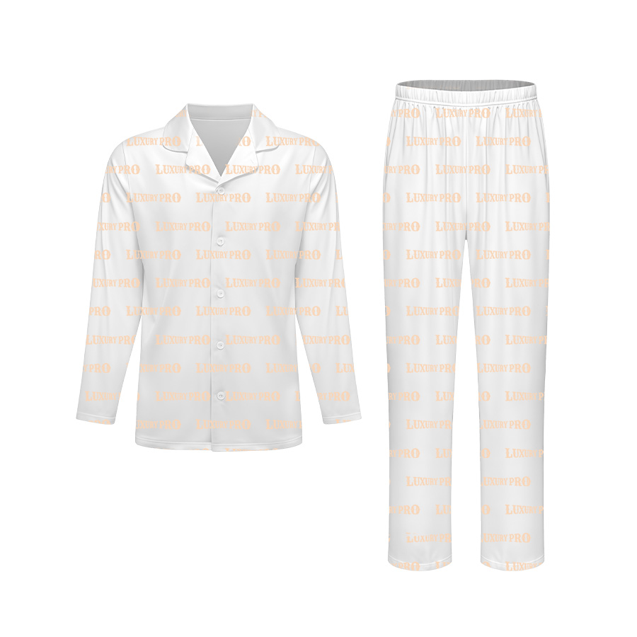 AOP FOX Plain Long Sleeve Pajama Set