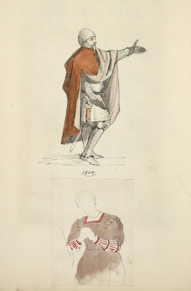 Knight 1400 Half length figure of a woman 1840