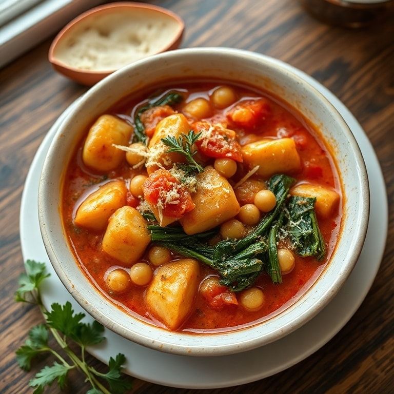 Easy Sun‑Dried Tomato Gnocchi Soup with Chickpeas and Kale: Comfort‑Bite & Time‑Saver