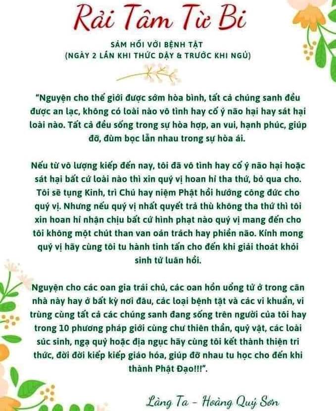 Rải Tâm Từ Bi