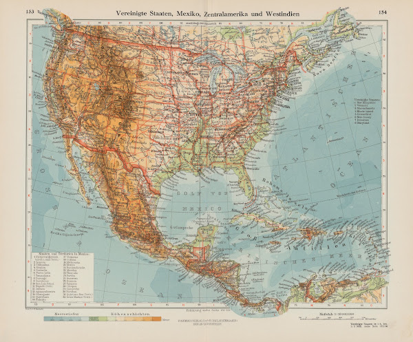 Vereinigte Staaten Mexiko Zentralamerika und Westindien 1926