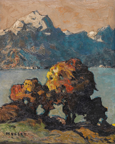 Herbstlicher Blick über den Gardasee 1920