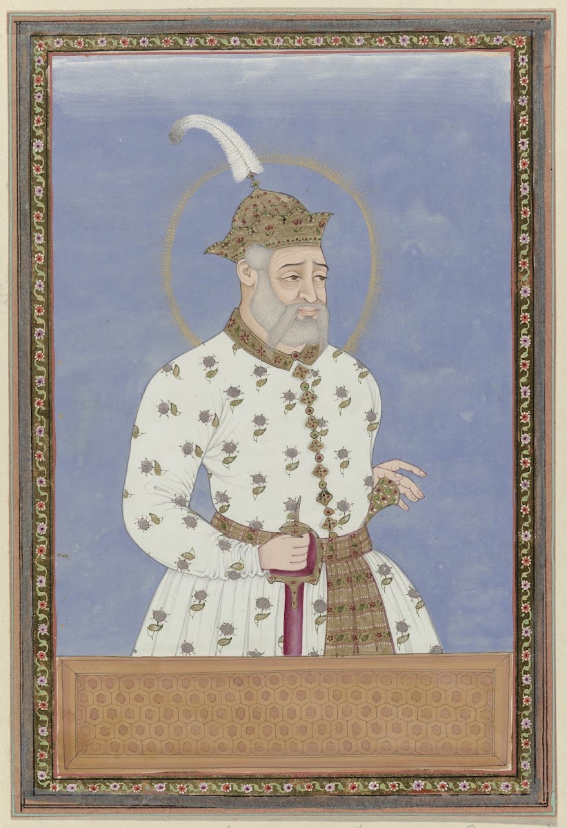 Portret van Bara Malik hij is eerst vizier geweest van de sultan die over de sta