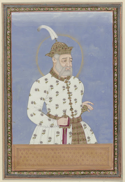 Portret van Bara Malik hij is eerst vizier geweest van de sultan die over de sta