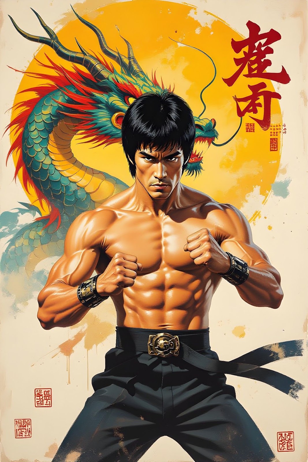 Bruce Lee Digital Art Picture