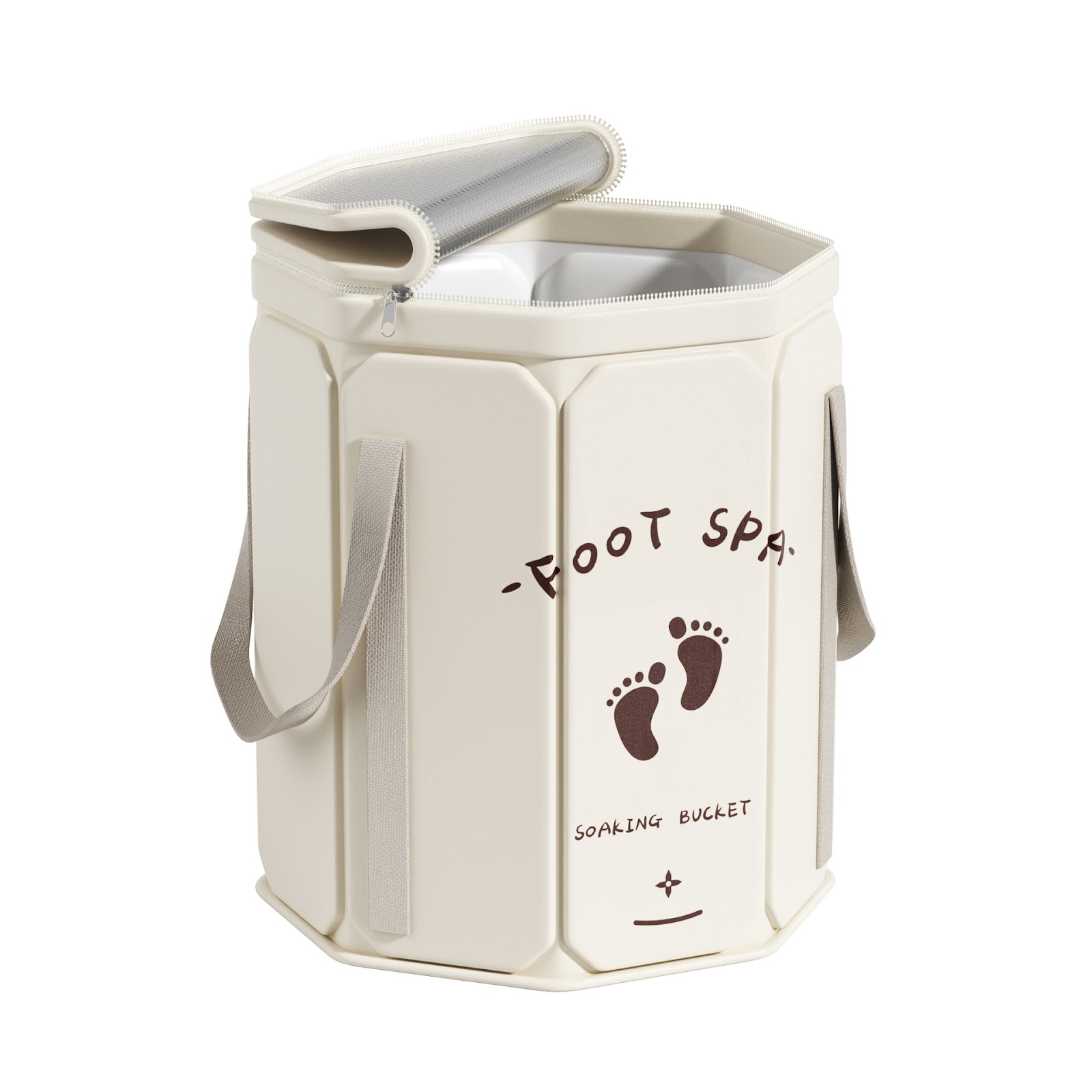 Portable foot bath made of PVC, foldable