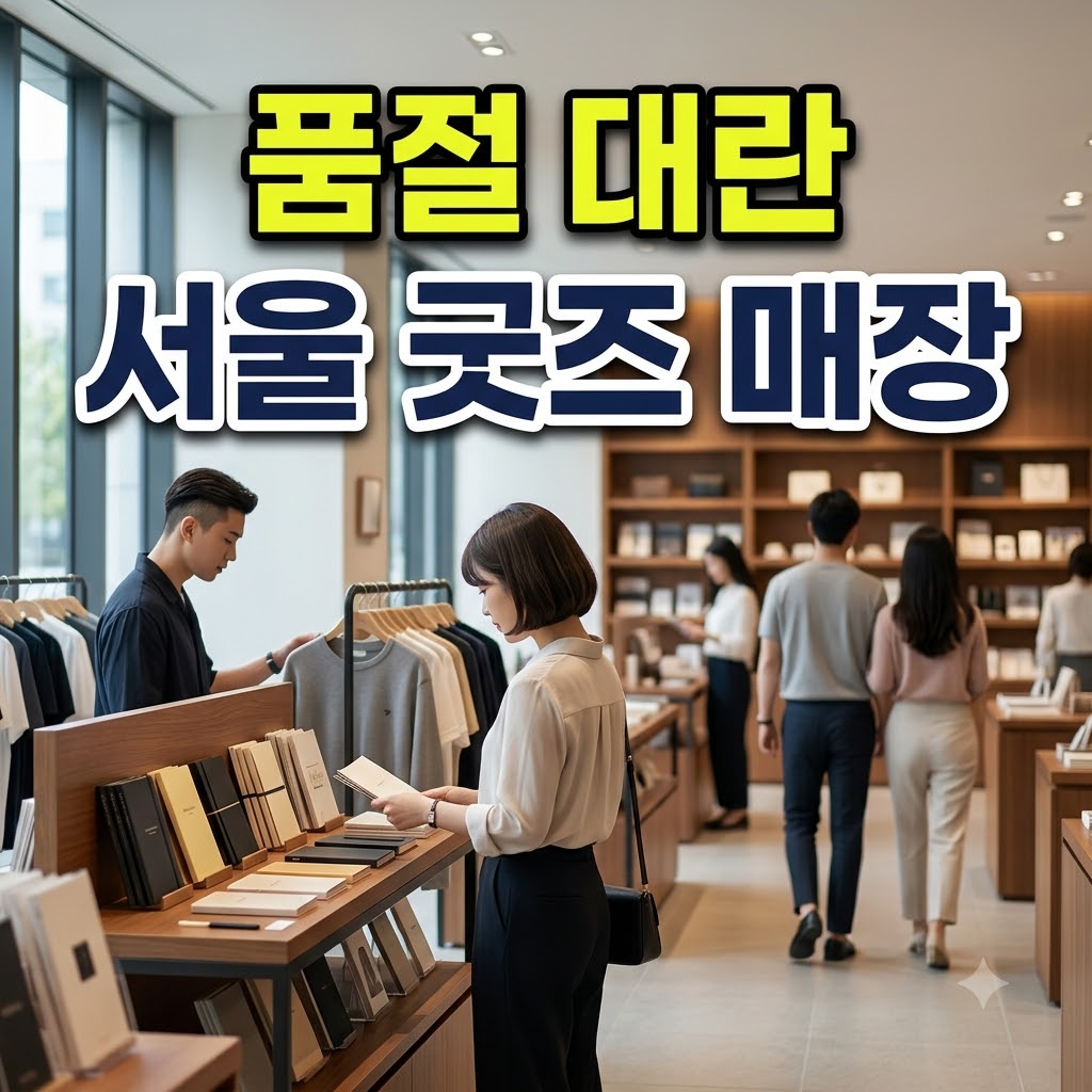 서울 굿즈를 만날 수 있는 주요 판매처와 이용 안내