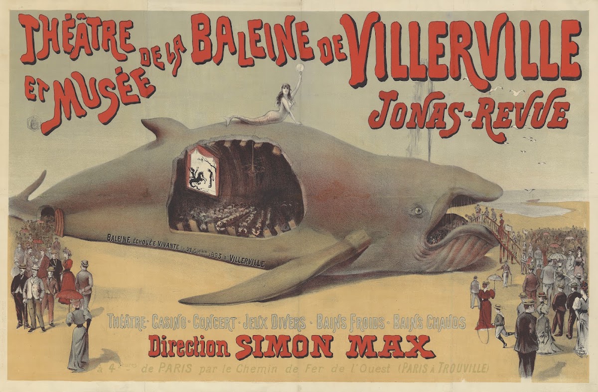Théatre et musée de la baleine de Villerville  Jonas Revue 1893