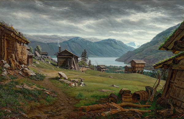 Parti fra Øvre Telemark Landscape from Upper Telemark 1834