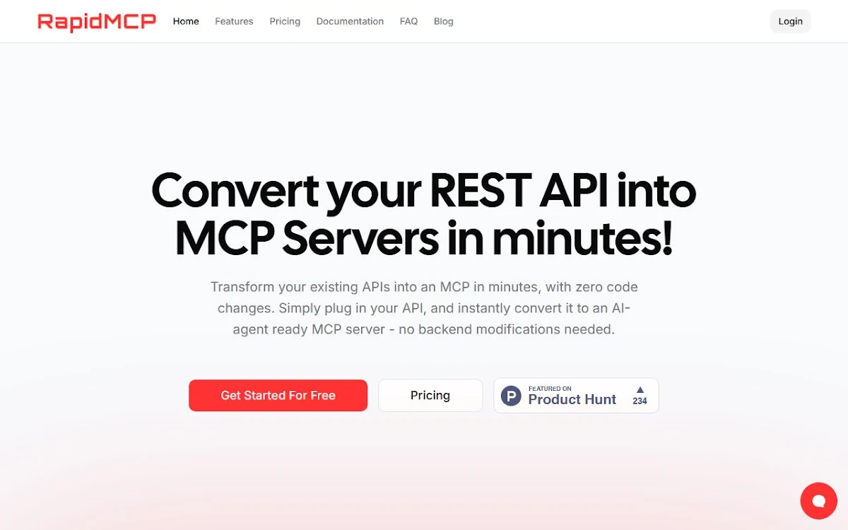 Captura de RapidMCP