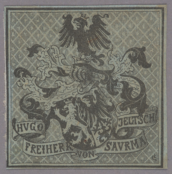 Hugo von Saurma Jeltsch 1837 1896  ekslibris