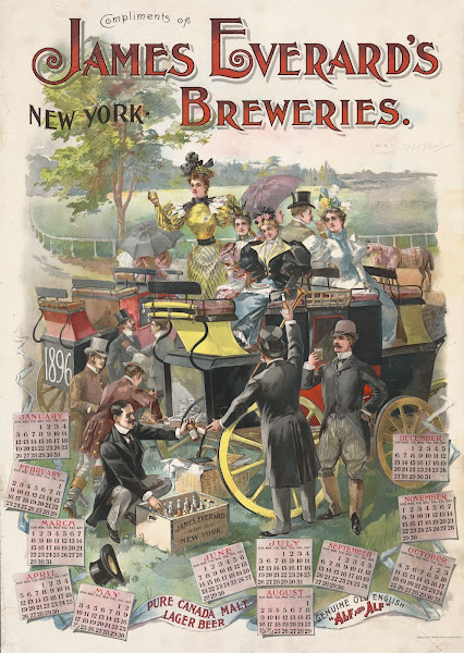 Compliments of James Everards breweries New York 1895