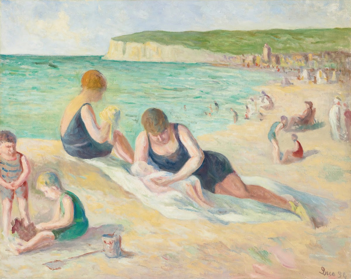 La Plage De Mers Les Bains 1934