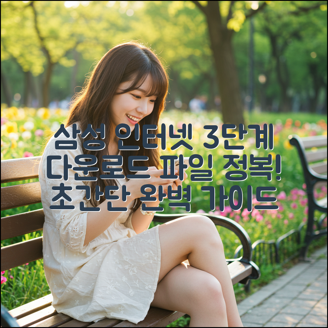 삼성 인터넷 3단계: 다운로드 파일 완전 정복!