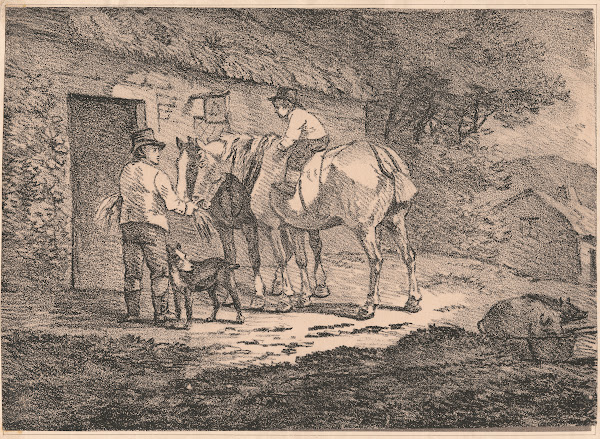 Horses at Cottages Door 1804