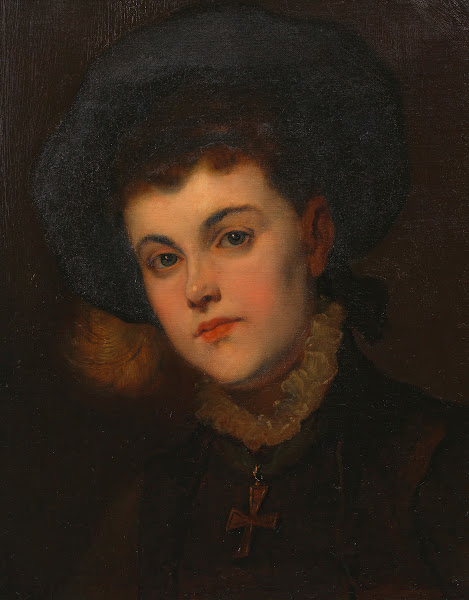 Gabriele Ella Freiin von Liebieg around 1880