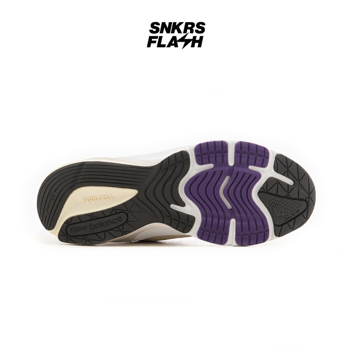 NEW BALANCE 990 V6 MADE IN USA WHITE BLACK PLUM - U990WB6 - Size 44.5