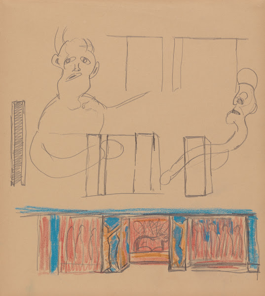 Cave of the Golden Calf Study for Mural 1912