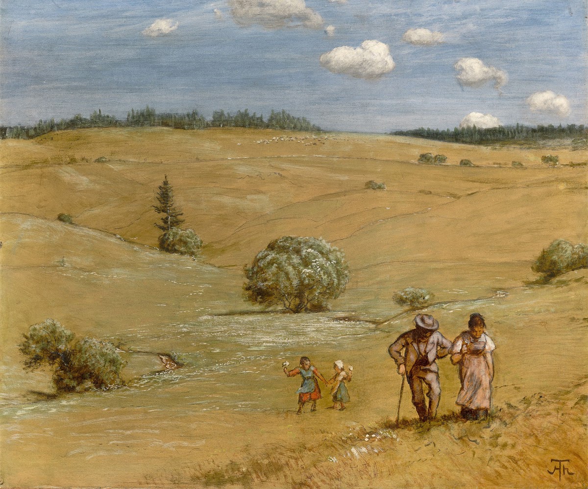 Hilly landscape Circa 1889