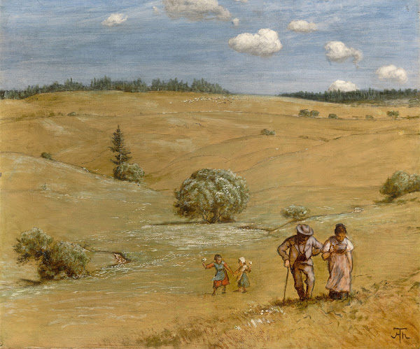 Hilly landscape Circa 1889