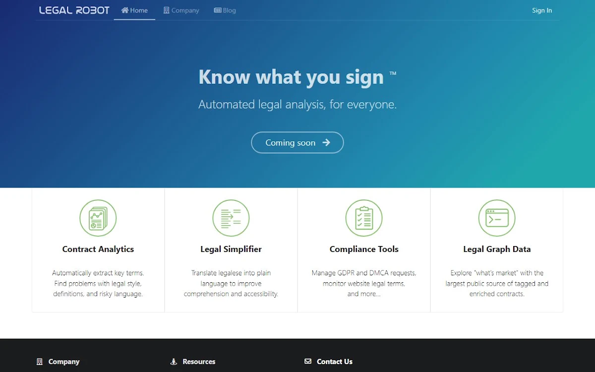 Captura de DMCA Compliance by Legal Robot