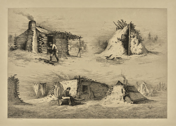 A wagoners shanty The deserted picket hut 1876