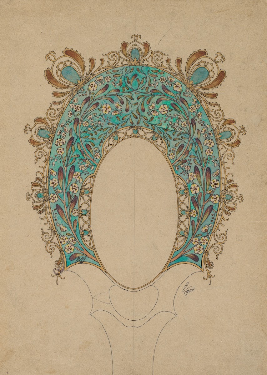 Designs for a Hand Mirror c 1900 1902