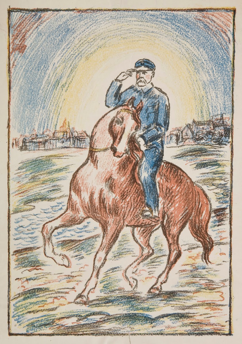 Józef Piłsudski na kasztance 1925