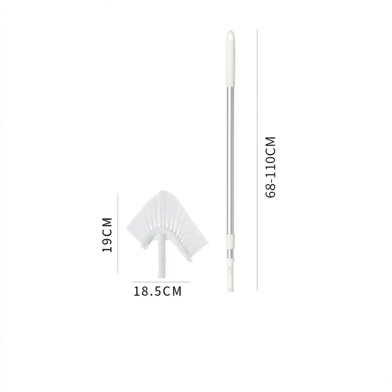 Extendable cleaning pole with interchangeable heads