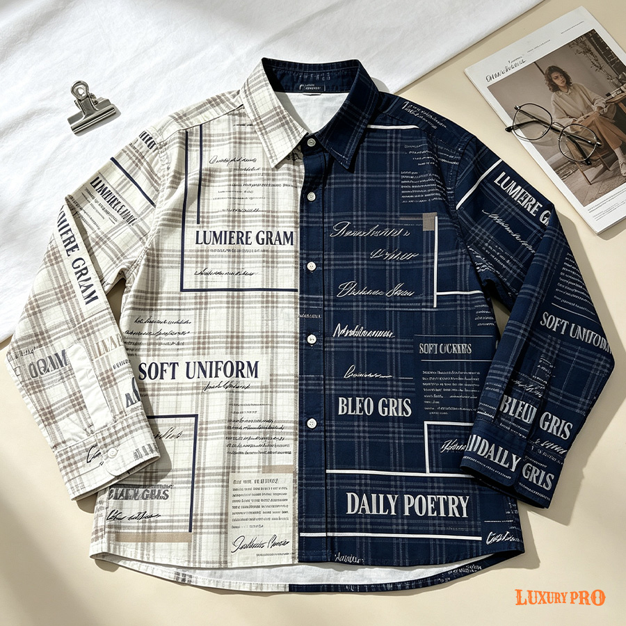 AOP TRB Long-Sleeve Shirt with Cuffs - Slub Linen