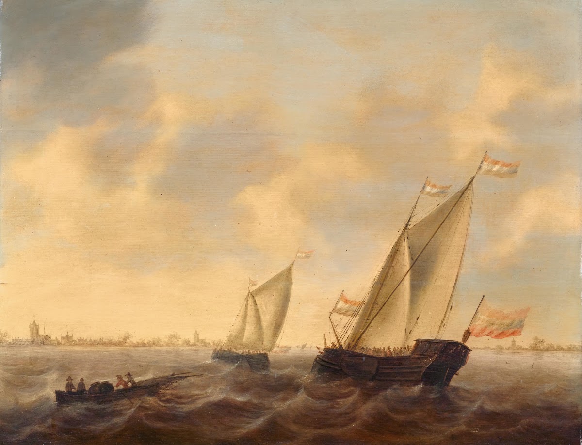 Ships and boats at sea