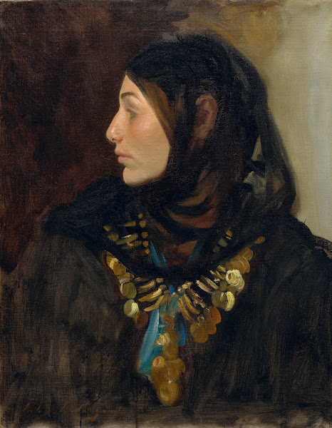 Egyptian Woman Coin Necklace