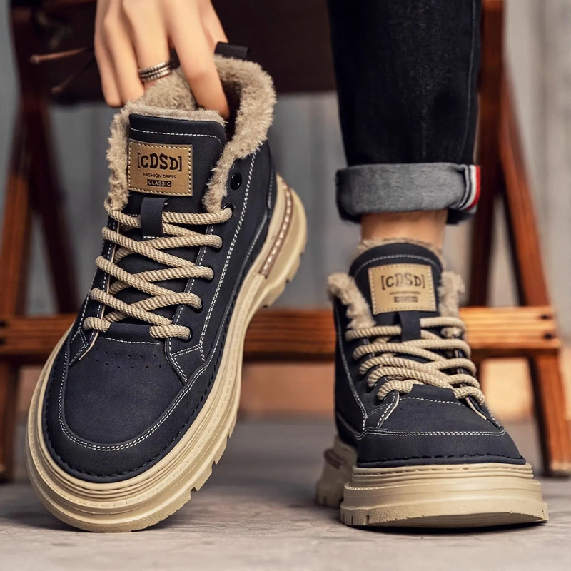 Insulated Men's Boots, High-Top, Winter